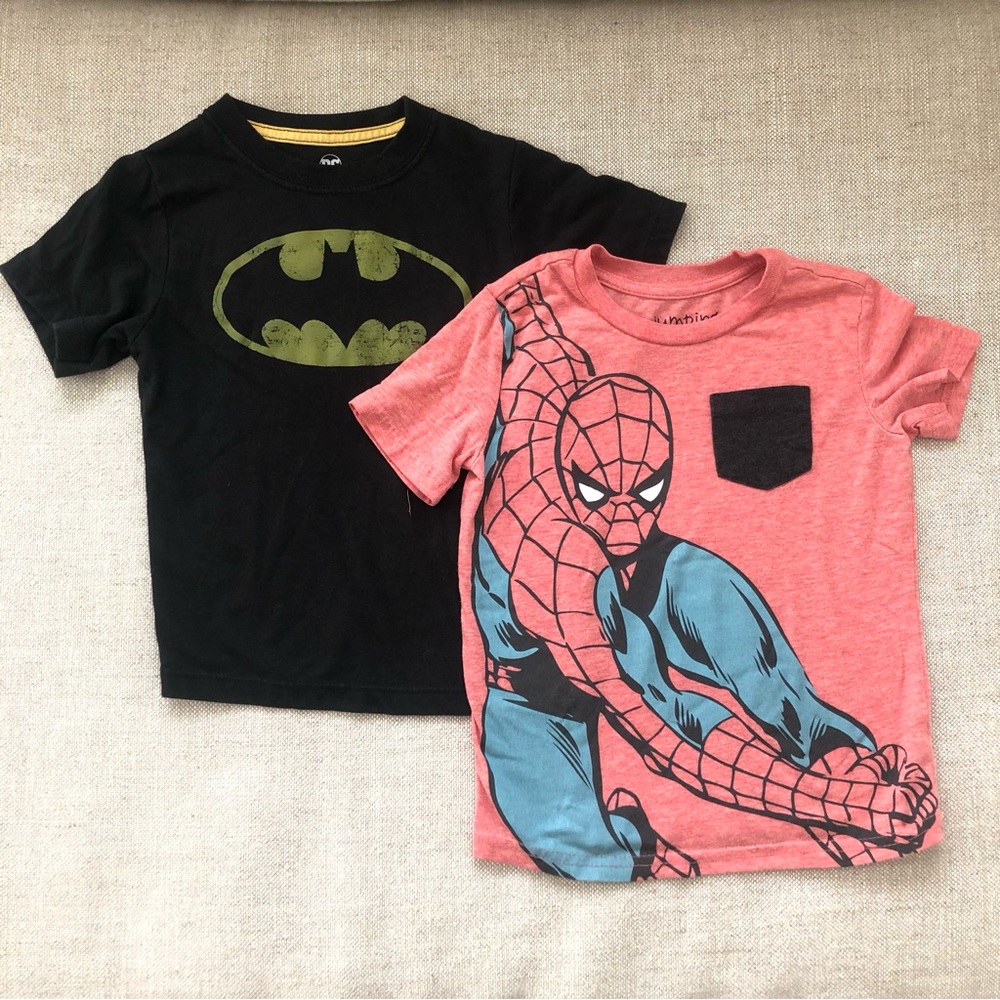 Lot of 2 super hero T-Shirts. Size 4